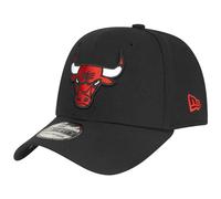 New Era 39Thirty - Gorra elástica, diseño de los Chicago Bulls, color negro