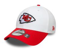New Era NFL 39THIRTY - Gorra elástica Kansas City Chiefs, color blanco y rojo, Blanco, S-M