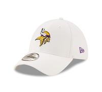 New Era 39Thirty Stretch Cap - NFL Minnesota Vikingos, color blanco