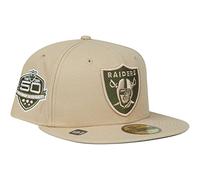 New Era 59Fifty Fitted Cap Anniversary NFL Teams Beige Rifle