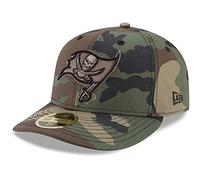 New Era 59Fifty - Gorra de perfil bajo, diseño de camuflaje NFL Teams Woodland, Tampa Bay Buccaneers, 62-63