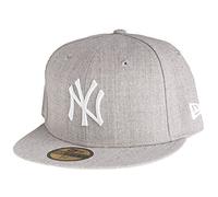 New Era 59Fifty Gorra MLB Basic NYEra Gorras Plana (58 cm - Gris-mélange)