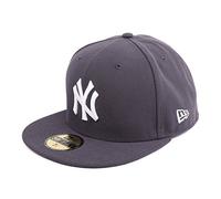 New Era 59Fifty Gorra MLB Basic NYEra Mujer/Hombre - NY Gorras Yankees Cerrado por atrás, con Visera Verano/Invierno Primavera Verano Otoño Invierno - 7 1/8 (56,8 cm) Antracita