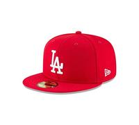 New Era 59Fifty MLB Basic Los Angeles Dodgers Gorra ajustada rojo escarlata (7 5/8-60,6 cm)