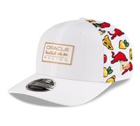New Era Oracle Red Bull Racing Las Vegas Grand Prix 2024 Gorra de béisbol, cierre ajustable, ala curva, logotipo bordado, blanco, M-L