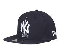 New Era 9Fifty - Gorra con cierre a presión original de los New York Yankees azul marino