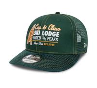 New Era 9Fifty Trucker Gorra Snapback para exteriores, color verde bosque, multicolor, S-M
