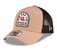 New Era 9Forty A-Frame Trucker - Gorra con parche de estado beige, talla única, beige, Talla única