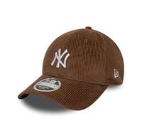New Era 9Forty Cord MLB New York Yankees - Gorra de béisbol para adulto, color marrón medio