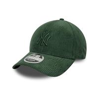 New Era 9Forty Cord MLB New York Yankees - Gorra de béisbol para adulto, color verde oscuro