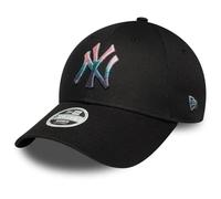 New Era 9Forty - Gorra metálica para mujer, diseño de los New York Yankees, color negro
