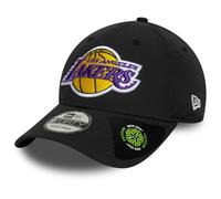 New Era 9Forty - Gorra de béisbol reciclada de Los Angeles Lakers de la NBA para adultos, color negro