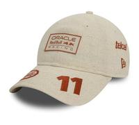 New Era 9Forty - Gorra de lino, diseño de Monaco Red Bull F1 Sergio Pérez, beige, Talla única