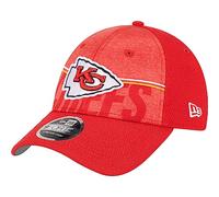 New Era 9FORTY Gorra elástica de entrenamiento 2023 Kansas City Chiefs, rojo, Talla única