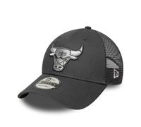 New Era 9Forty NBA Chicago Bulls Trucker - Gorra de béisbol de malla, color gris oscuro, gris oscuro, Talla única