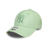 New Era 9Forty New York Yankees - Gorra de piel sintética para mujer, color verde