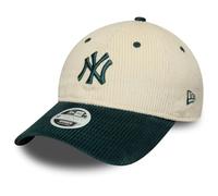 New Era 9Twenty - Gorra de pana para mujer, diseño de New York Yankees, color beige