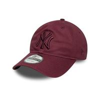 New Era 9Twenty League Essential MLB New York Yankees - Gorra de béisbol para adultos, color rojo oscuro