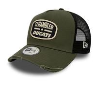 New Era A-Frame Trucker Gorra desgastada Scrambler Ducati Oliv