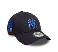 New Era Accesorio MLB New York Yankees Logo NY Nombre del Equipo 940 Sombrero Gorra Ajustable Azul
