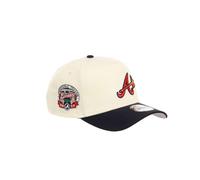 New Era Atlanta Braves MLB Inaugural Season 2017 Sidepatch Cooperstown Chrome Black 9Forty A-Frame Snapback Cap