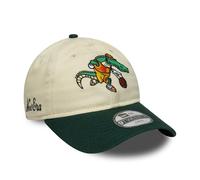 New Era Baloncesto Gator Mascot 9Twenty Kids Gorra para Niños Beige Verde