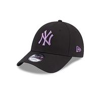 New Era Baseball Fanprodukt York Yankees MLB Basecap Kappe Cap Schwarz Lila NY 9Forty - One-Size