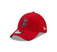 New Era Boston Red Sox Baseball Cap 39Thirty gebogener Schirm Rot Teamlogo Kappe Hut Stretch - S-M (6 3/8-7 1/4)