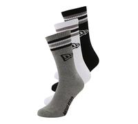 NEW ERA Calcetines gris / negro / blanco, Talla 39-42