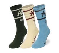 New Era Calcetines unisex CREW New York Yankees, paquete de 3