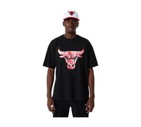 New Era - Camiseta Chicago Bulls NBA Infill Logo - Tops - Hombre - Negro - L -