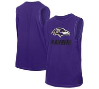 New Era Camiseta sin mangas para hombre Purple Baltimore Ravens Leisure Collection