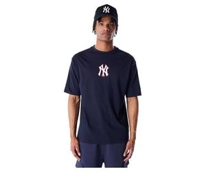 New Era Camiseta Unisex MLB World Series Oversize York Yankees Navy Whitete