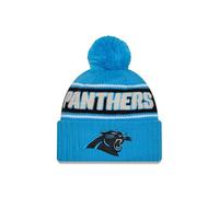 New Era Carolina Panthers NFL 2024 Sideline Sport Knit Bleu Gorro con Pompón