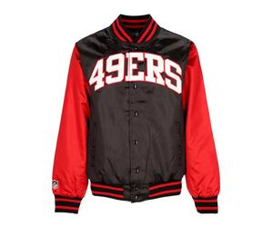 New Era - Chaqueta Bomber NFL Satin San Francisco 49ers - Jackets - Hombre - Negro - S -