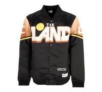 New Era - Chaqueta Bomber Satinada Snap - Jackets - Hombre - Negro - S -