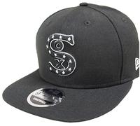 New Era Chicago Blanco Sox Cooperstown Black Classics Snapback Cap 9fifty