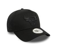 New Era Chicago Bulls 9Forty Gorra Baloncesto Ajustable Visera Curvada Logotipo del Equipo Tonal Sombrero NBA Negro