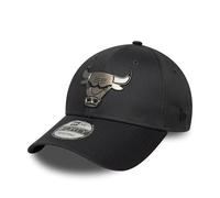 New Era Chicago Bulls Gorra NBA Metallic 9Forty Snapback Gris Oscuro