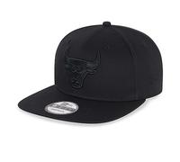 New Era Chicago Bulls NBA Black on Black 9Fifty Snapback Cap - M - L