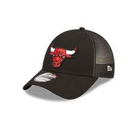 New Era Chicago Bulls NBA Home Field Black 9Forty Trucker Strapback Cap - One-Size