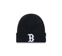 New Era Cuff Knit Beanie Schwarz Weiß Boston Red Sox MLB Winter Mütze Fan League Essential - One-Size