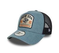 New Era Denim Patch A-Frame Trucker Cap Azul