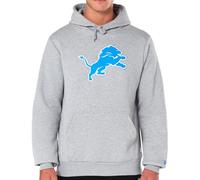 New Era Sudadera con Capucha Detroit Lions Logo NFL Gris