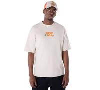 New Era Drink Graphic Oversized - Camiseta para hombre, gris, S