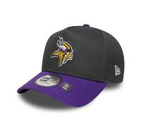 New Era E-Frame Snapback Cap - Label Minnesota Vikings - Talla única, color carbón