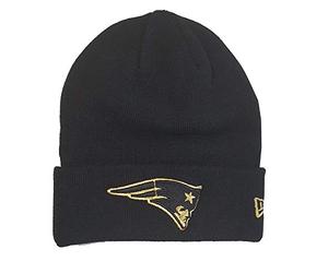 New Era England Patriots Beanie NFL Essential Metallic Logo Black - One-Size
