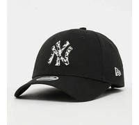New Era Gorra 9Forty MLB Animal Infill YankeesEra Mujer - Curved Brim Cap de Beisbol Hebilla Metal, con Visera Verano/Invierno Primavera Verano Otoño Invierno - Talla única Negro