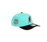 New Era Florida Marlins MLB 10th Anniversary Sidepatch Cooperstown Mint Black 9Forty A-Frame Snapback Cap