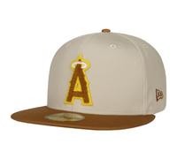 New Era Gorra 59Fifty Boucle LA AngelsEra Hombre - Fitted Cap de Beisbol MLB con Visera, Cerrado por atrás Invierno Otoño Primavera Verano Verano/Invierno - 7 1/8 (56,8 cm) Blanco